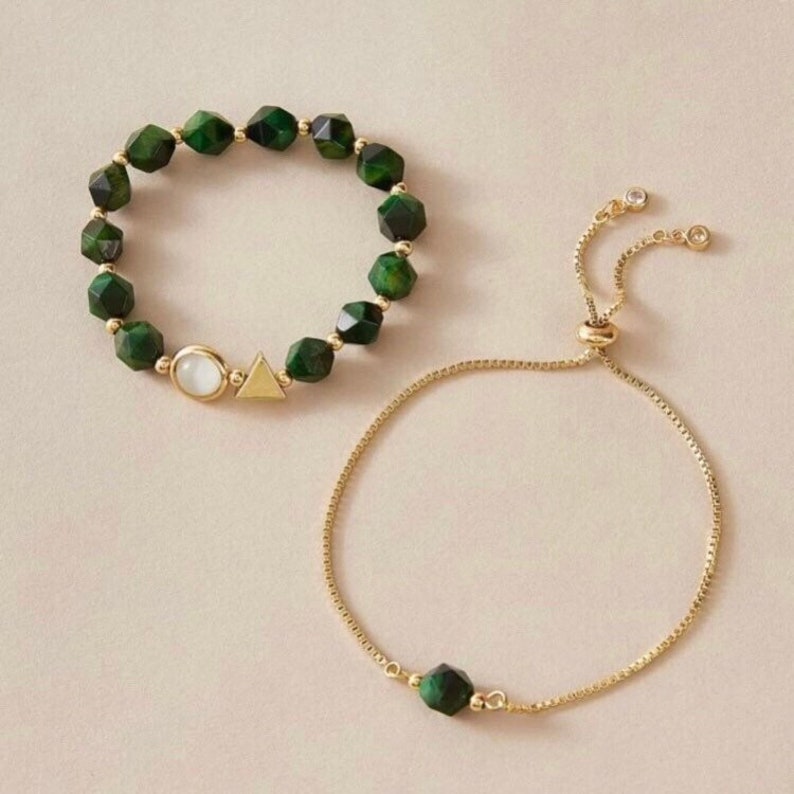 Green Elegance Bracelet Set