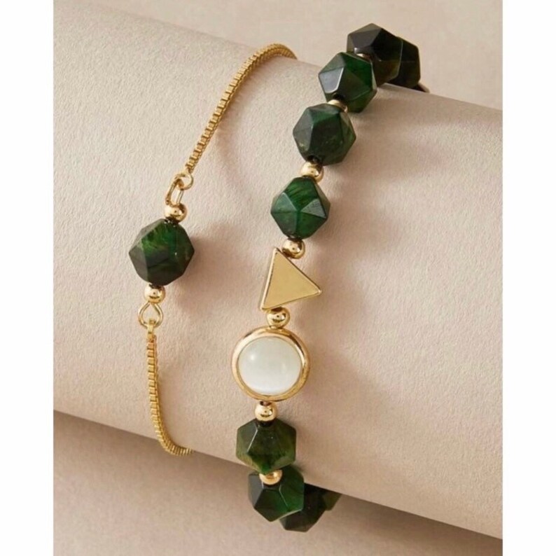 Green Elegance Bracelet Set