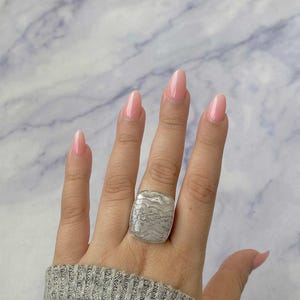 Crazy Lace Agate Adjustable Ring / 925 Sterling Silver Ring / Healing Gemstone / Gifts for her / Octagon Cab / Statement Crazy Lace Agate