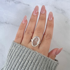 Super Seven Adjustable Ring / 925 Sterling Silver / Healing Gemstone / Gift for her / Oval Cab / Super Seven Ring / Statement Ring SSN-R-82.