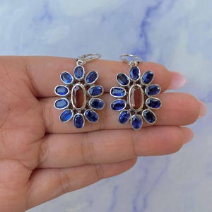 Orange Kyanite / Kyanite Earring / 925 Sterling Silver Ring / Healing Gemstone / Gifts for her / Oval Cut / Statement Orange Kyanite Earring
