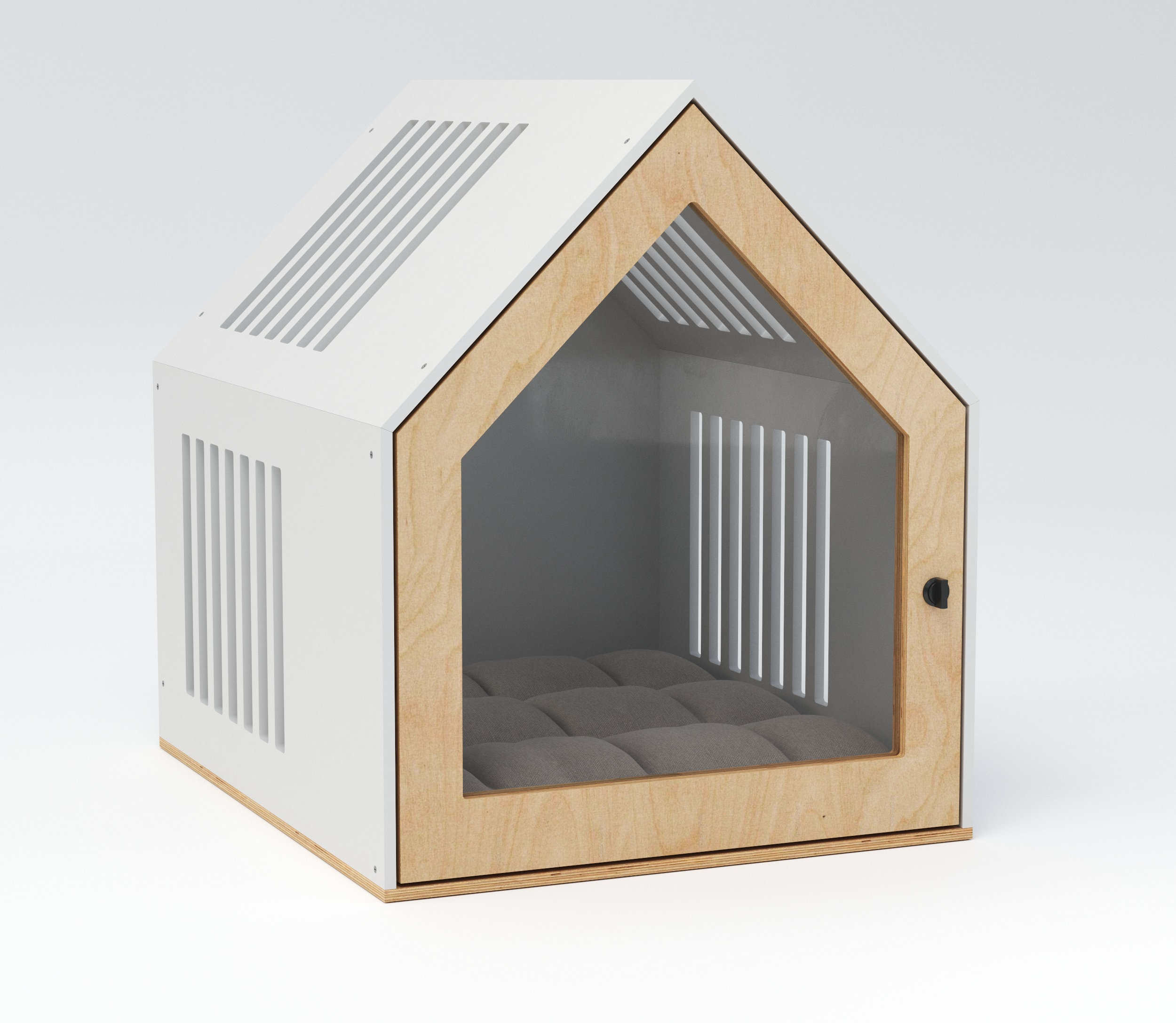 Modern Dog House, Wooden Pet House, Puppy Dog Crate, Puppy Dog