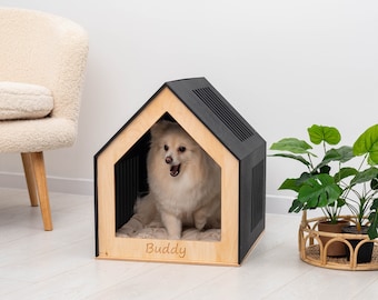 Acryl Hundebett, Hundekiste, Hundehütte, Hundehütte, Hundehütte aus Holz, Hausmöbel, moderne Hundekiste, große Hundekiste, Hundekäfig, Hundezimmer