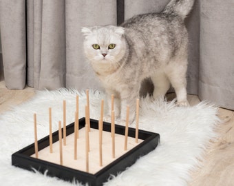 Cat Stick Spielzeug, Cat Chew Stick, Interaktives Katzenspielzeug, Cat Chew Board, Katzenbissspielzeug, Katzenmöbel, Zahnschleifkatzenstick, Katzenbitey Box