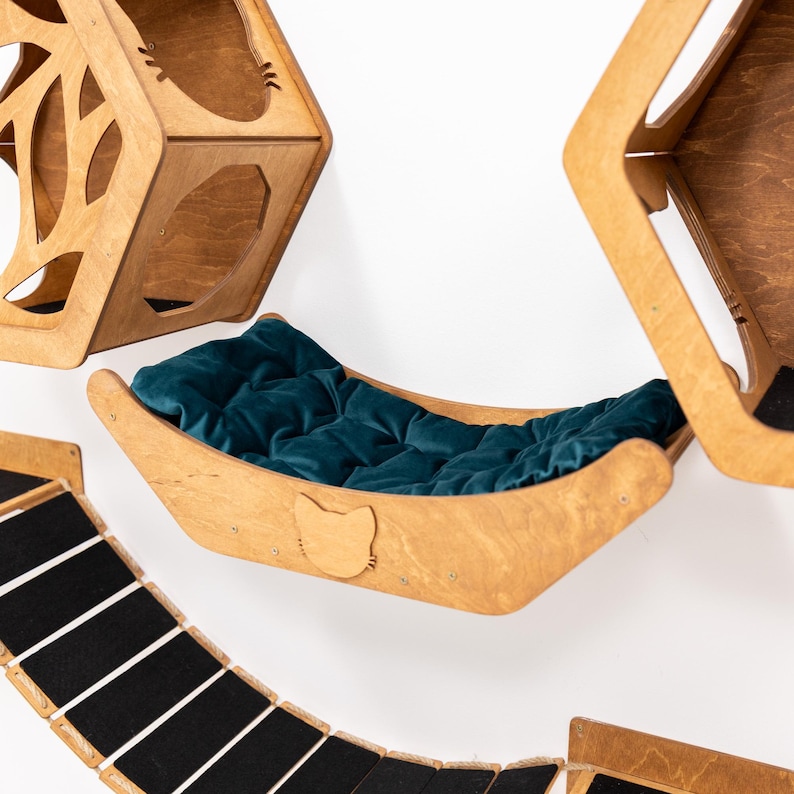 Wall Cat Bed, Cat Wall Furniture, Wall Cat Decor, Cat Lover Gift, New Home Gift, Cat Furniture, Cat Wall Play Furniture, Cat Basket image 6