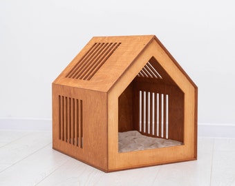 Dog Crate Furniture, Modern Dog Kennel, Large Dog House with Pillow, Indoor Dog House, Cat House, Cat Bed Furniture, Dog Crate, Dog Kennel