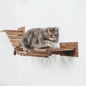 Cat Wall Furniture Gifts for Pets Cat Shelves Cat Steps Cat Climbing Wall Shelves Cat Walk Wall Cat Ladder for Wall Gift for Cats Catsmode image 4