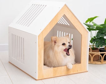 Pet Furniture, Modern Dog Cage, Pet House Indoor, Dog Crate, Dog Kennel, Dog and Cat House with Acrylic Door, Cat Bed, Cat Cage, Cat House