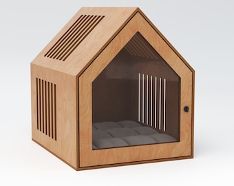 Aesthetic Dog Furniture, Puppy Furniture, Custom Dog House, Modern Dog Crate, Indoor Dog House, Personalized Pet House, Wooden Dog House