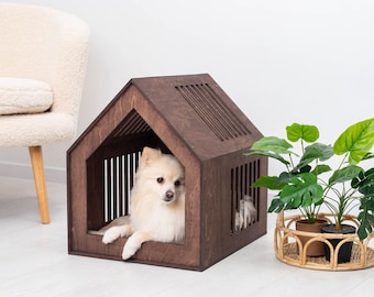 moderne Hundehütte, Hundehütte für kleine Hunde, Bett für großen Hund, Hundebox nach Maß, moderne Hundehütte für großen Hund, kleine Hundehütte