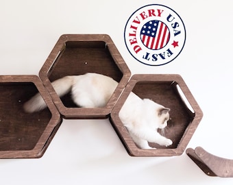 Cat Furniture Shelves, Cat Climbing Wall Post, Cat Bed, Pet Furniture, Cat Climbing Shelf, Cat Wall Furniture, Modern Cat Furniture