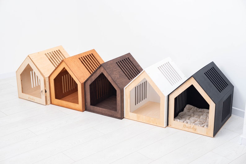 Modern Dog House with Acrylic Door, Dog Crate Furniture, Modern Dog Kennel, Indoor Dog House, Dog Crate Furniture, Pet Furniture, Cat Gifts image 10