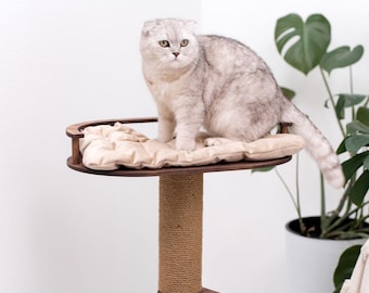 Cat Scratching Post, Modern Cat Furniture, Cat Climbing Tree, Cat Scratching Furniture, Wooden Cat Tower, Cat Gift, Cat Climbing Tree Tower