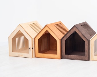 Dog house, dog crate, dog kennel, modern dog crate furniture, puppy crate, pet house, dog crate with door, custom dog crate, acrylic dog bed