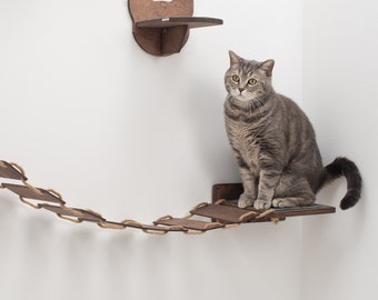 Cat Shelves, Cat Wall Furniture, Cat Steps Wall Mountable, Cat Stairs Cat Walk Wall, Catsmode Steps, Cat Steps with Felt, Gift for Pet Owner