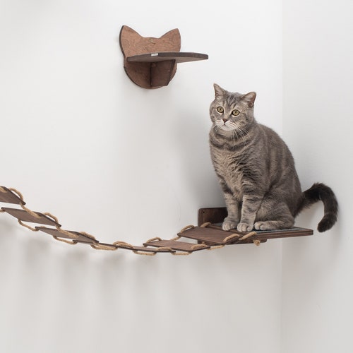Cat Shelves, Cat Wall Furniture, Cat Steps Wall Mountable, Cat Stairs Cat Walk Wall, Catsmode Steps, Cat Steps with Felt, Gift for Pet Owner