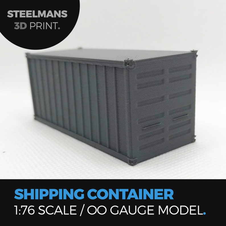 Shipping Container Scale Model Shipping Container 1:76 Scale / OO Gauge - Model Railway or Diorama ...