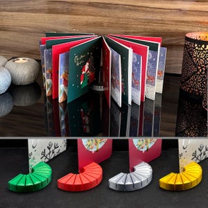Greeting Card Display Stand - Fan Effect - 7 Colours (Christmas)