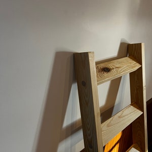 Wooden Blanket Ladder | Home Decor | Holiday Gift | Christmas | New Home Gift | Blanket Holder | Farmhouse Style | Mothers Day | Stylish