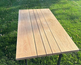 Custom Outdoor Wood Table | Handmade Patio & Backyard Dining Table | Solid Wood Outdoor Furniture | Made to Order