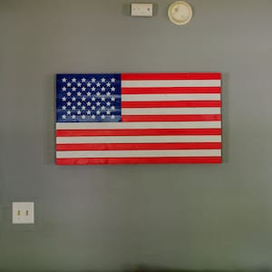 Wooden American Flag | Rustic | Home Decor | Wall Hanging | Fourth of July | American | USA | Wall Hanging | Man Cave | New Home Gift |