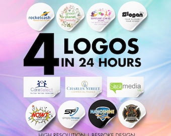 Diseño de logotipo personalizado: 4 conceptos profesionales en 24 horas / Logotipo personalizado / Diseñador de logotipos / Diseño de logotipo rápido y profesional / Imagen de marca para empresas