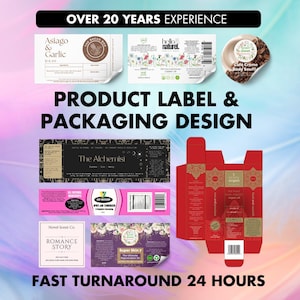 Artikel-Etikett-Design | Benutzerdefiniertes Produktverpackungsdesign | Kerze Label | Lebensmittel Etikett | Pflegeartikel | Business Verpackungsdesigner
