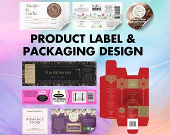 Product Label Design | Custom Product Packaging Design | Candle Label | Food Label | Beauty Product | Business Packaging Designer