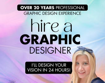 Servicios profesionales de diseño gráfico: logotipos, sitios web, folletos, volantes, carteles, redes sociales, branding, blogs, tiendas Etsy, folletos, plantillas.