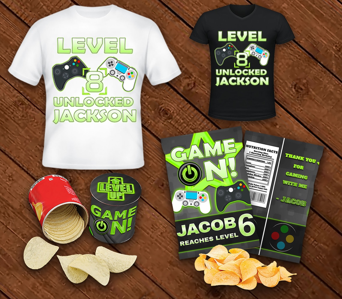 Video Game Party Kit DIGITAL Video Game Party Package Party Etsy