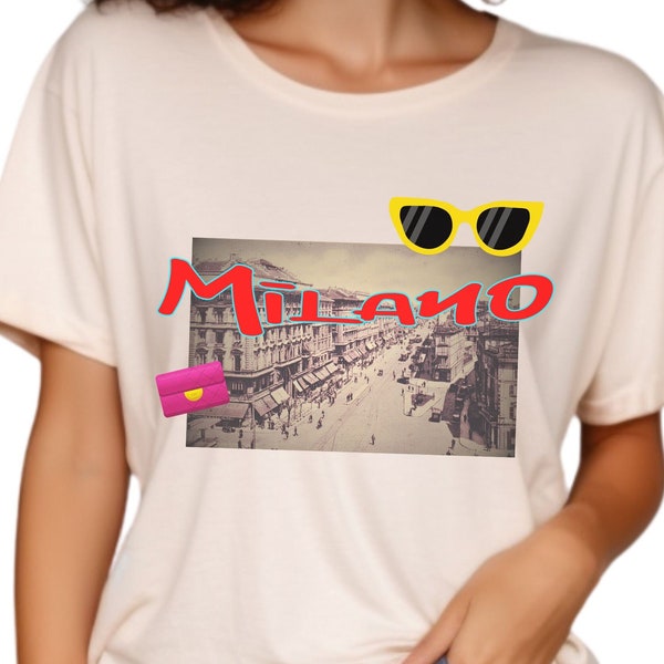 Vintage Milano Shirt, Italy Lover Gift, Fashion Lover Tee, Vintage Milan Shirt, Milan Fashion Gift, Milan Lover, Italy Euro Trip Tee, Italia