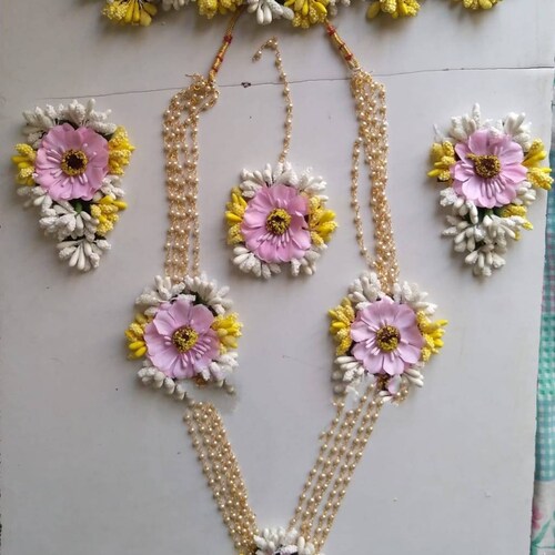 Handmade Flower Jewellery Pink Etsy