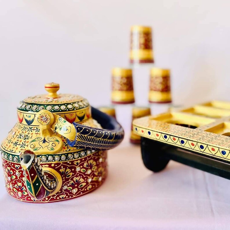 Indian Tea Pot Tea Set Tea Kettle Aluminium Pot Indian Etsy