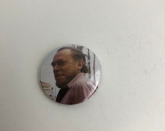 Charles Bukowski Pinback Button Pin 1 Inch, Color Picture On Vacation