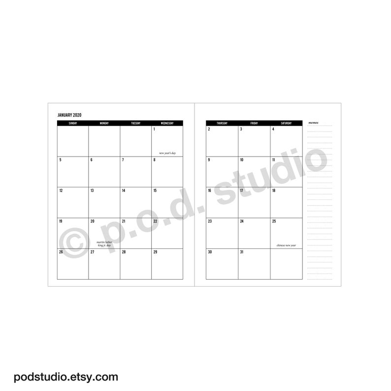 Download 2020 Weekly Planner Interior Template: 8 x 10 Amazon KDP ...