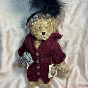 Vintage Ganz Cottage Collectible Bear ~ Bernice - 12 inches