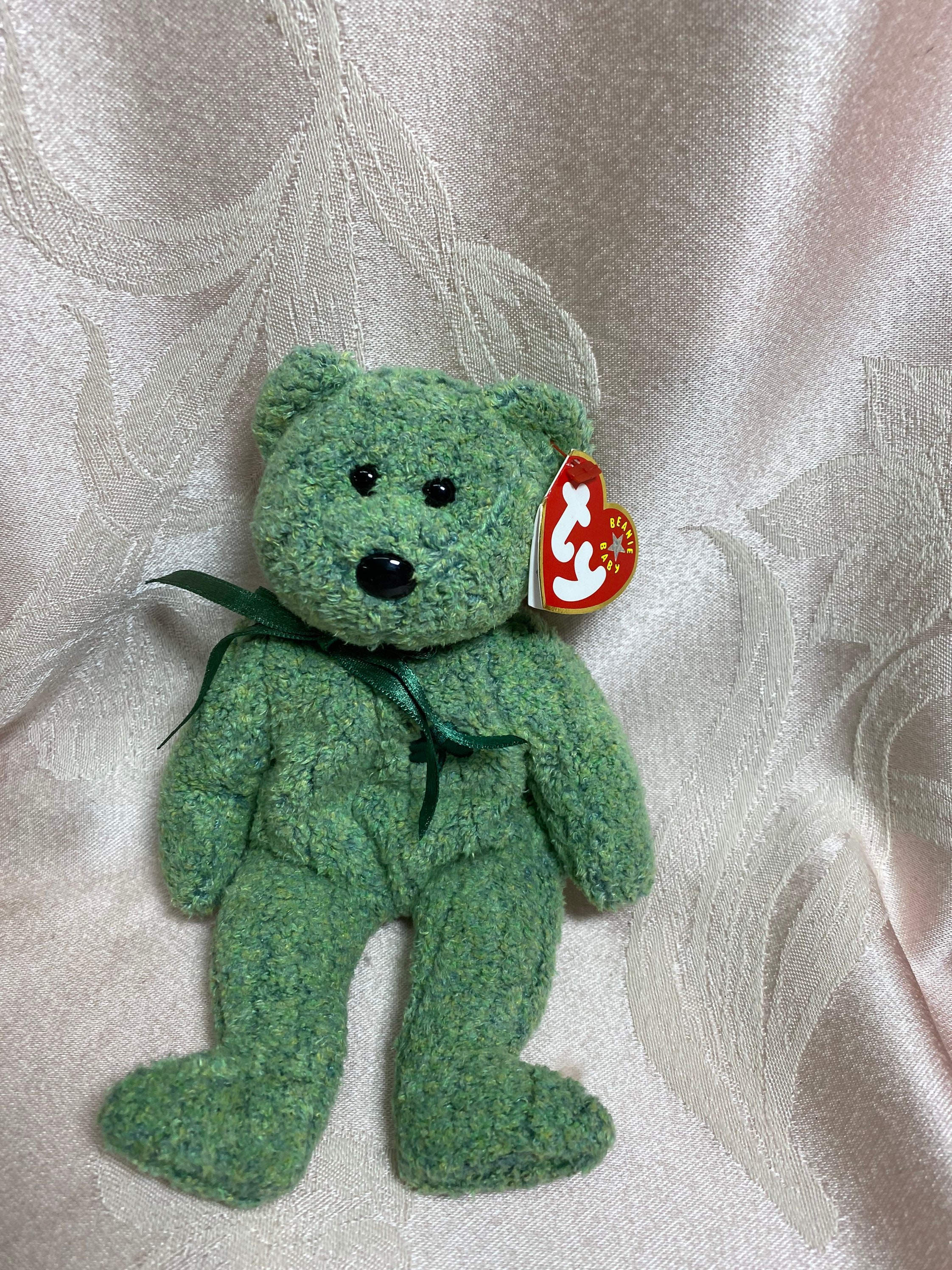 Green beanie shop baby with shamrock