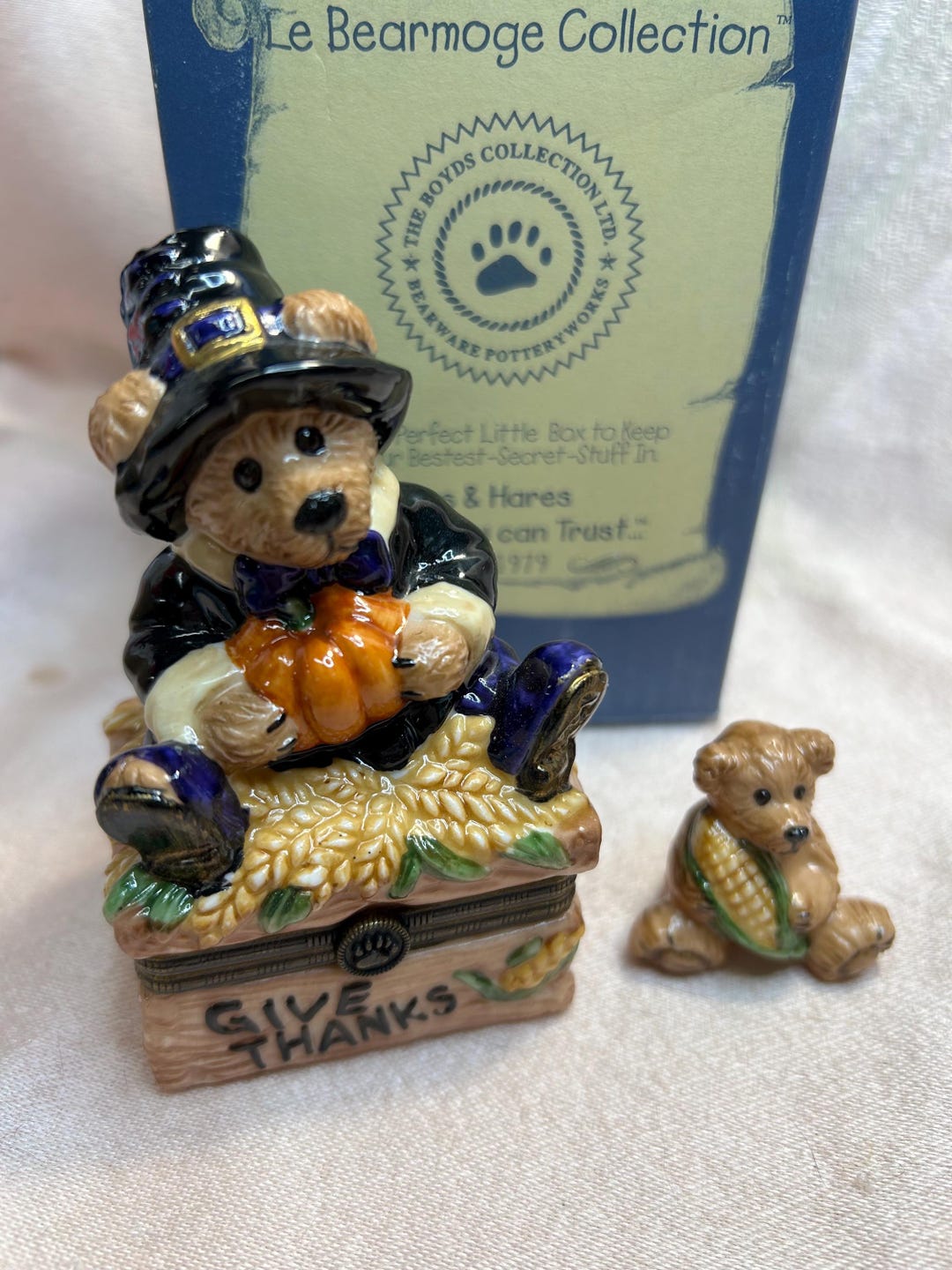 Vintage Boyds Bear Le Bearmoge ~ Miles…give Thanks - Etsy