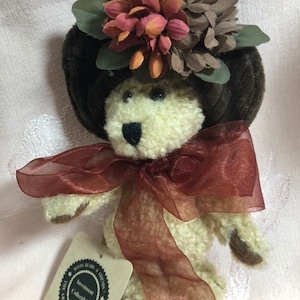 Vintage Boyds Bears Adaline Bearett Fall Bear - 6 1/2 inches