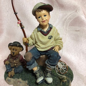 Vintage Boyds Yesterdays Child Dollstone Michael and Thayer…Waitin’ for Grandpa