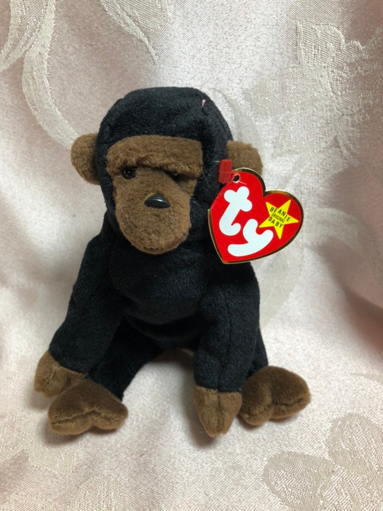 Plush Toy Congo Ty Beanie Baby Value Vtg Ty Beanie Babies Congo The Monkey Plush Collectible 1996 UK
