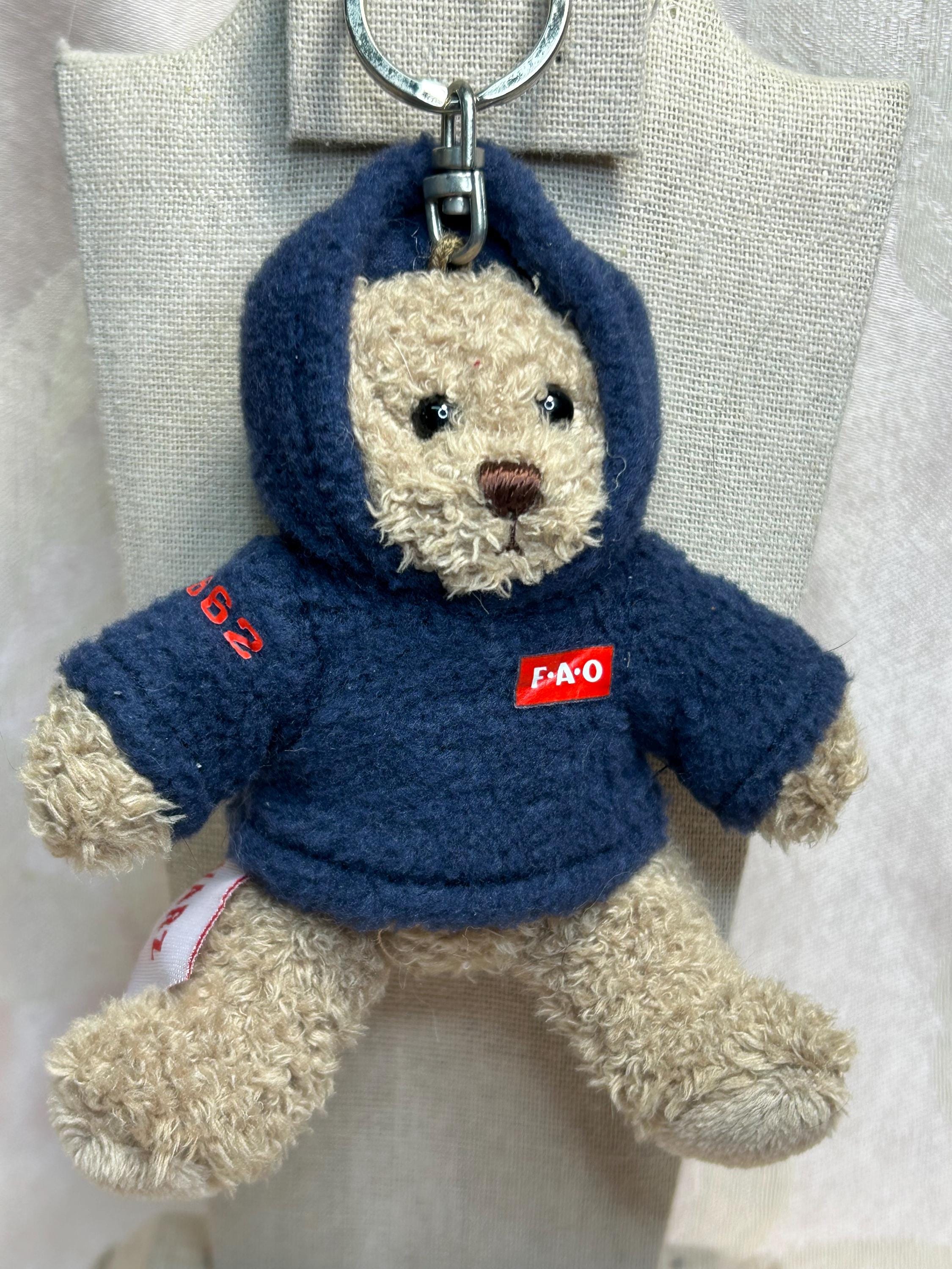 Vintage F A O Schwarz Bear Key Chain ~ 4 Inches - Etsy