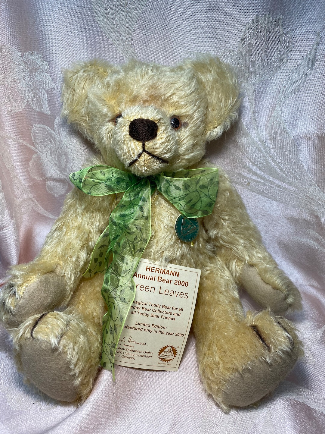 Vintage Hermann Annual Bear 2000 ~ Green Leaves - Etsy