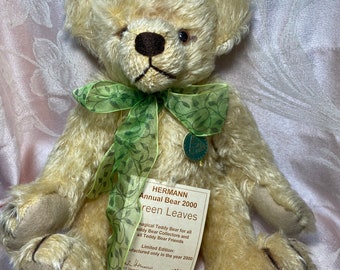 テディベア　ハーマン　モヘヤ ドイツ ハーマン社 限定 チョッキを着たうさぎさん テディベア