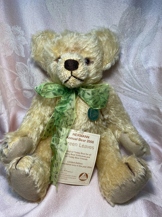 ぬいぐるみ Hermann Annual Bear 2003 Coralena Vintage Hermann Annual Bear 2000 ~ Green Leaves - Etsy