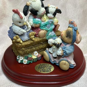 Vintage Enesco Mary Moo Moos ~ A Moo Addition To Our Family