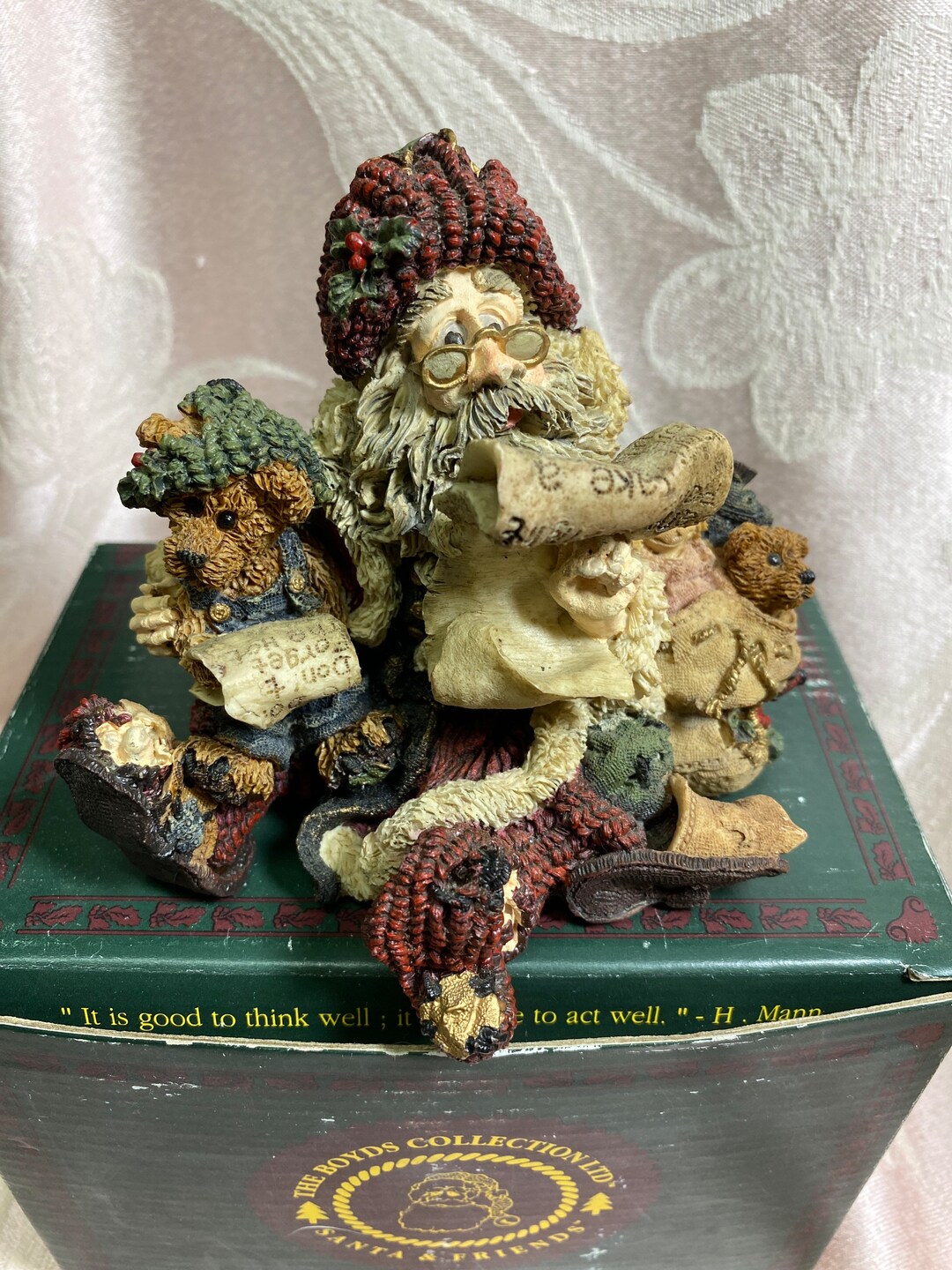 Vintage Boyds Bear Bearstone Santas Flight Plan - Etsy