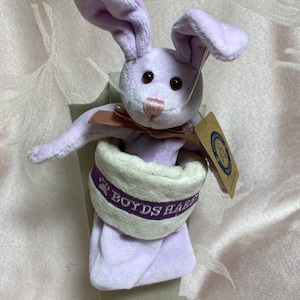 Vintage Baby Boyds Orchid Hare - 6 inches