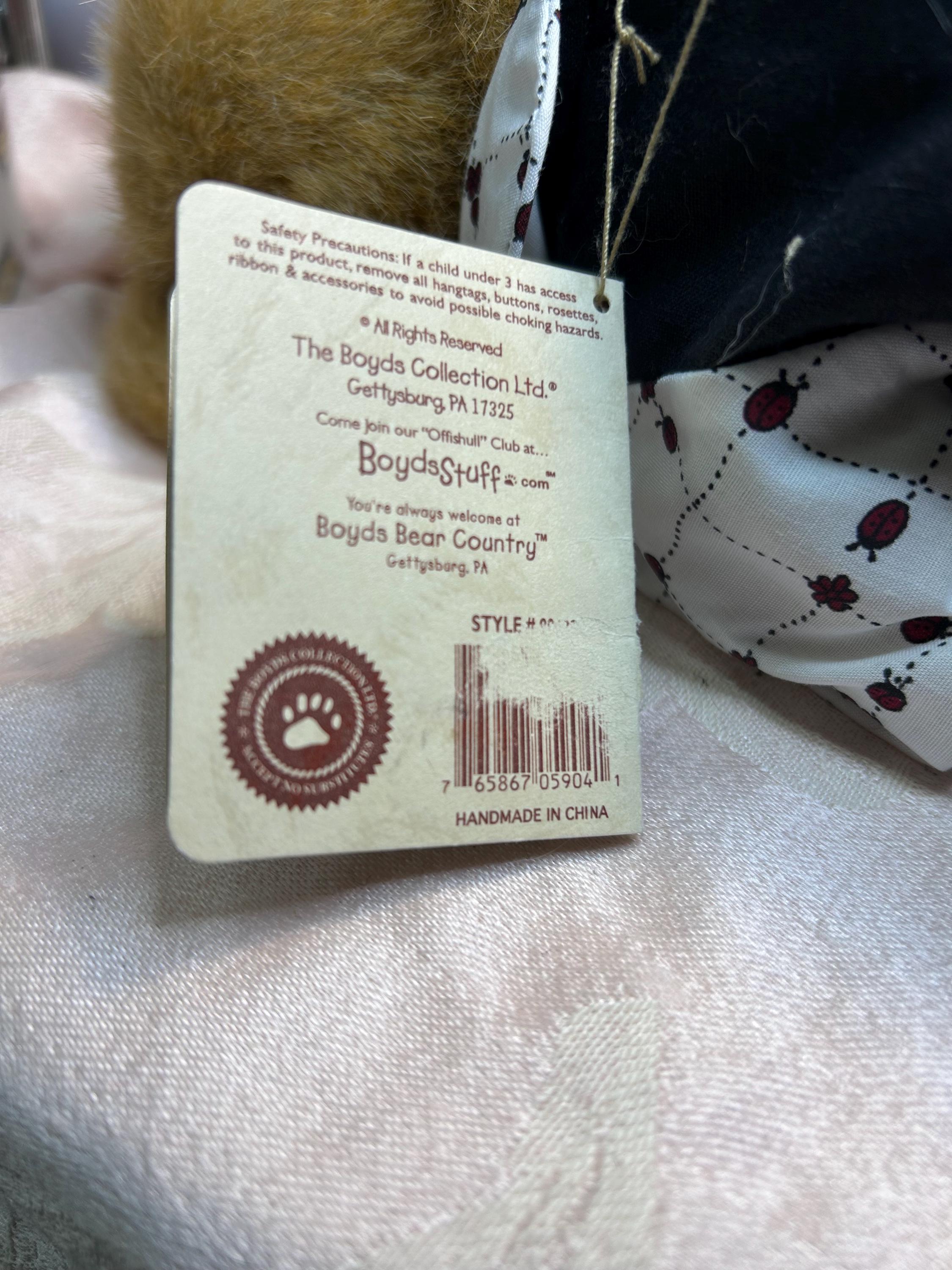 Vintage Boyds Bear Libby B Ladybug ~ 13 Inches - Etsy