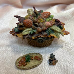 ヴィンテージ ボイド ベア トレジャー ボックス 秋の収穫バスケット オールデン マクニブル